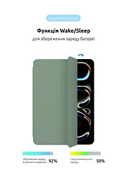 Чехол-книжка для планшета Apple iPad Pro 11 (2024)/Pro 11 (2025) M5, Original Smart Case, saga, 11 , подставка на планшет, искусственная кожа, микрофибра, магнитная крышка с автоотключением экрана, ArmorStandart (ARM78153) - мініатюра 4