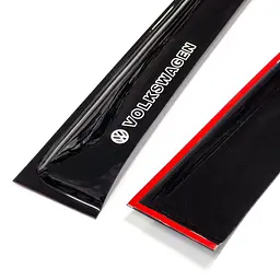 Дефлектори вікон вітровики Volkswagen Passat B6-B7 Універсал 2005-2011 Скотч 3M Voron Glass - мініатюра 3