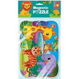 Магнітні пазли Vladi Toys Зоопарк 12 елементів  (VT3205-90) - мініатюра 2