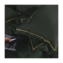 Постільна білизна MirSon Сатин Imperial Satin Emerald 175х210 двоспальний (2200008576240) - мініатюра 8