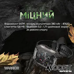 Наручний годинник чоловічий Warrior Army Green Modfit acs0029734 - мініатюра 3