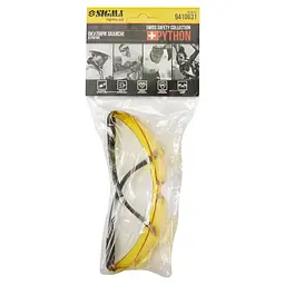 Окуляри захисні Sigma Python anti-scratch бурштин 9410631 - мініатюра 3
