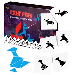 Настільна гра-головоломка "Танграм" Майстер MKC0233, 70 двосторонніх карток