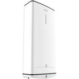 Ariston Водонагрівач електричний VELIS PRO 80 EU плоский, слім, 80л, 2*1,5 кВт, емал. нагр. їв, ун. монтаж, B, білий - мініатюра 2