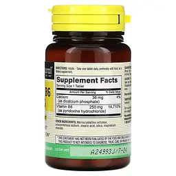 Вітаміни та мінерали Mason Natural Vitamin B6 250 мг 60 таблеток - мініатюра 2