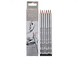 Олівець MARCO графітний, набiр (H-2,B-2,HB-2,2H,3H,2B-2,3B,4B) 7000-12СВ