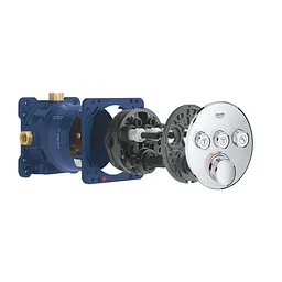 Душова система прихованого монтажу термостатична Grohe QuickFix Smartcontrol UA202802R3, Хром - мініатюра 4