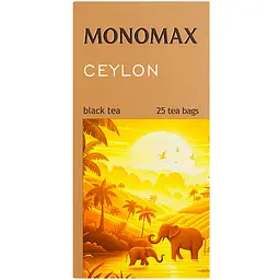 Чай чорний Monomax Original 100% Цейлон 50 г (25 пакетиків по 2 г)  - мініатюра 2