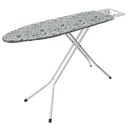 Дошка для прасування Casa Si Ben 110x30 Silver/White Plants (CS98090G323), Сріблястий