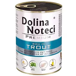 Вологий корм для собак Dolina Noteci Premium з фореллю 400 г - мініатюра 2