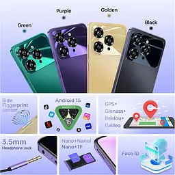 Смартфон Oukitel C6 5G 6.8" HD+ /12GB/512GB/ Dimensity 6300 /5150mAh/ 50+5Мп / Green - мініатюра 5