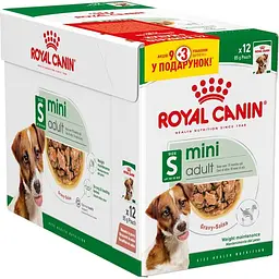 Уцінка. Вологий корм Royal Canin Mini Adult для дорослих собак дрібних порід 1.02 кг (12 шт. х 85 г) 