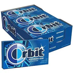 Жувальна гумка ORBIT Gum Peppermint Sugarfree Chewing Gum 1 шт