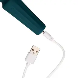 Вібратор Loveline Mini Wand Ancient Sea 11 см (синій) - мініатюра 4