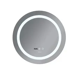 Дзеркало Mixxus PLAIN MC02-60-CASE з LED Touch, Anti-fog, димером, рег. яскравості, годинником (MI6661) - мініатюра 4