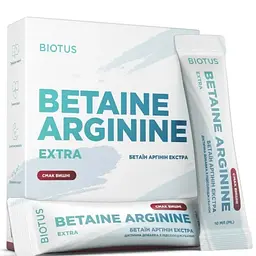 Бетаїн Аргінін Biotus Betaine Arginine Extra 10 саші вишня