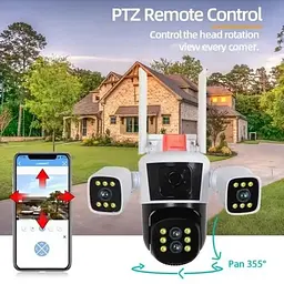 IP камера спостереження AMST Wi-Fi 16 Мп 10-Х ZOOM вулична поворотна - мініатюра 4
