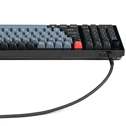 Кабель Keychron USB-A/USB-C USB-C заряджання/синхронізації Keychron, 1м, Type-C, Double-Sleeved Geek, чорний (CAB21_KEYCHRON) - мініатюра 3