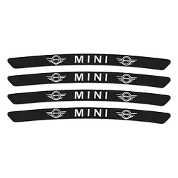 Емблема обода колеса Mini 4 шт Алюміній наклейка на диски на скотчі Чорні