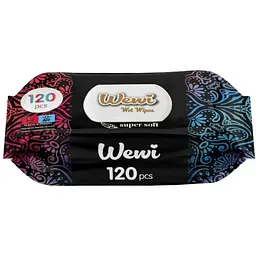 Вологі серветки чорні Wewi Dream парфумована 120шт