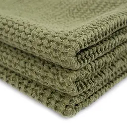 Набір рушників Lotus Home - Rius olive оливковий 30x50 (3 од.) - мініатюра 3