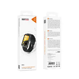 Фітнес-браслет BOROFONE BD16 37mm. 200 mAh. IP67 Smart bracelet Black - мініатюра 2