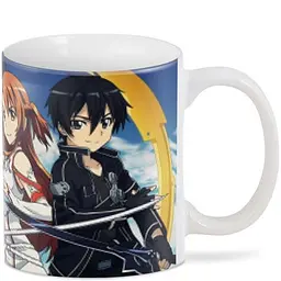 Кухоль GeekLand Майстри меча онлайн Sword Art Online Кіріто Кун та Асуна SAO.02.08 330 мл білий - мініатюра 3