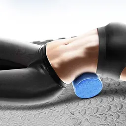 Масажний ролик для йоги та фітнесу York Fitness EPP 30 х 15см блакитний - мініатюра 5