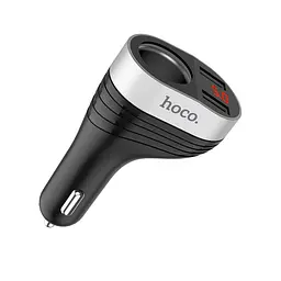 АЗП Hoco Z29 Regal digital display cigarette lighter car charger 2USB 3.1A Black