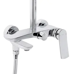 Душова система універсальна Qtap Slavonice Chrome з виливом QTSLA111CRM45909 - мініатюра 3
