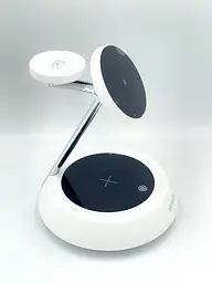 Бездротовий зарядний пристрій — настільний WiWU WI-W002 Power Air 15 W 3 в 1 для iPhone/A Apple Watch/Air - мініатюра 2