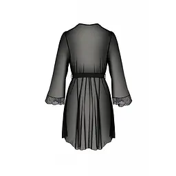 Еротичний пеньюар Passion Amberly Peignoir, 4XL/5XL (чорний) - мініатюра 4