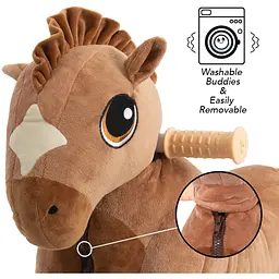 Біговел YVolution My Buddy Wheels Конячка, коричневий (N101231) - мініатюра 4