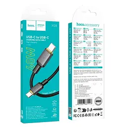 Кабель HOCO C to C Benefit charging data cable X128 1m, 60W - мініатюра 2