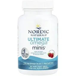 Вітамінно-мінеральний комплекс Nordic Naturals Риб'ячий Жир, Омега-3, 1120 мг на порцію, смак полуниці, Ultimate Om (NOR-06100) - мініатюра 3