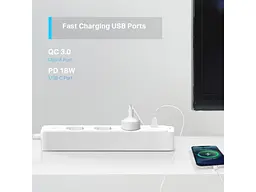 Мережевий фільтр-подовжувач TP-LINK TAPO P300 Smart Wi-Fi Power Strip White, 3 розетки, 1xUSB-C, 2xUSB, 1.5м - мініатюра 8