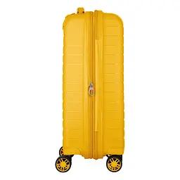 2E Валіза, Aero, поліпропілен, мала, 35/44 л, TSA, 4 колеса, EXP, бурштиново-жовтий - мініатюра 5