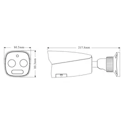 Тепловізійна IP-відеокамера TVT TD-5422E1-VT(7/PE) Thermal 256x192 f=7mm Optical 5Mp f=8mm (77-00315) - мініатюра 2