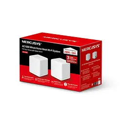 Mercusys Маршрутизатор HALO H30 2PK AC1300 2xGE LAN/WAN MESH - мініатюра 5
