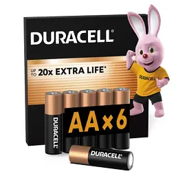 Батарейка Duracell AA лужні 6 шт. в упаковці (5007757) - мініатюра 6