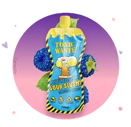Напій Toxic Waste Blue Raspberry Sour Slushy 250 мл - мініатюра 3