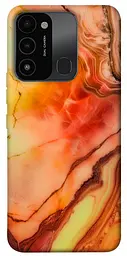 Чохол Demsky Червоний корал мармур для Tecno Spark 8C