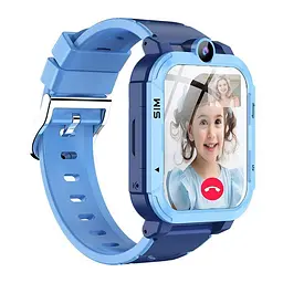 Дитячий смарт-годинник Y76, 4G GPS Wi-Fi SIM камера SOS IP67 синій - мініатюра 3