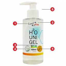Лубрикант на водній основі Lovestim H2O UNI Gel 150 мл - мініатюра 3