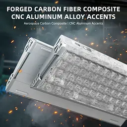 Ігрова магнітна клавіатура ATTACK SHARK R68 HE / Дротове підключення / Magnetic Switch / White - мініатюра 3