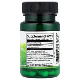 Пробіотик L. Plantarum Probiotic 10 Billion CFU, 30 вегакапсул Swanson vit0004169 - мініатюра 2