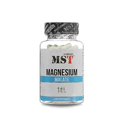 Магній малат MST Nutrition Magnesium Malate, 60 капсул для підтримки м'язів, кісток