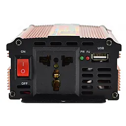 Автоінвертор-перетворювач напруги 12 V-220 V 500 Вт 12 V-220 V 500 W USB Power Inverter UKC SSK-500W 12 V - мініатюра 6