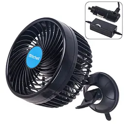 Автомобільний вентилятор Mitchell 6" 12V 12W на затиску два режими (HX-T701E) - мініатюра 5