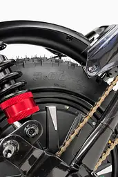 Електровелосипед Minako Monster (2000W, 60V, 36Ah) +Гідравлічні гальма +Розкладний Багажник / сидіння Червоний - мініатюра 7